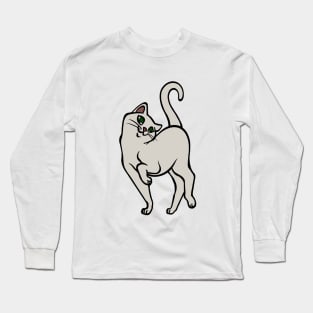 Begging for Pettings--Cream Cat Style Long Sleeve T-Shirt
